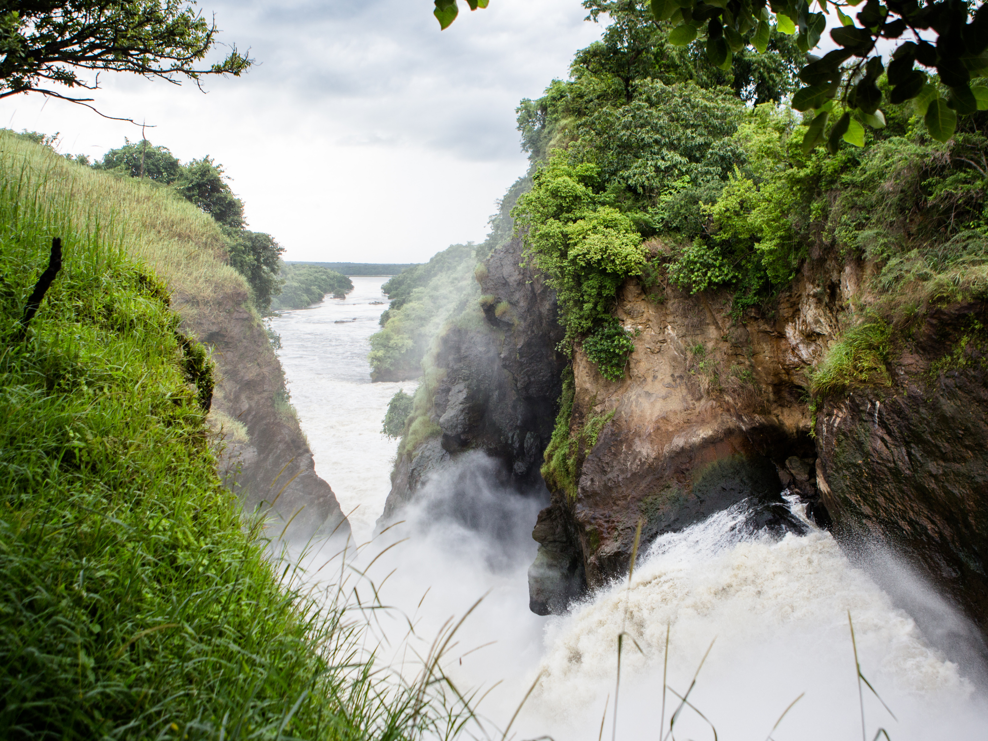 family visit to murchison falls park in Uganda